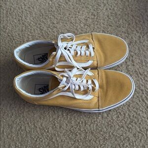 Vans Mustard Yellow Canvas Sneakers